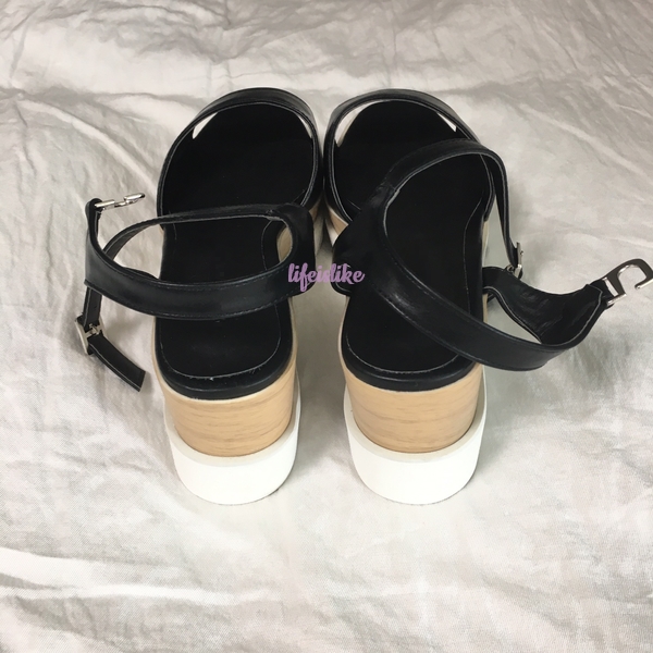 New 2color Stella Wedge Sandals Platform Life Is L