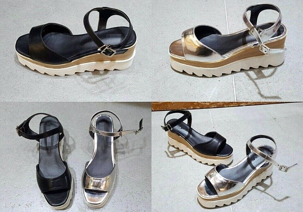 New 2color Stella Wedge Sandals Platform Life Is L