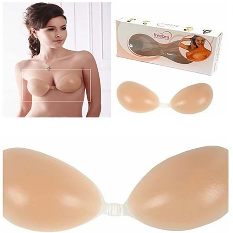 NEW NUBRA Yumble Nude Bra Adhesive Corset Silicone