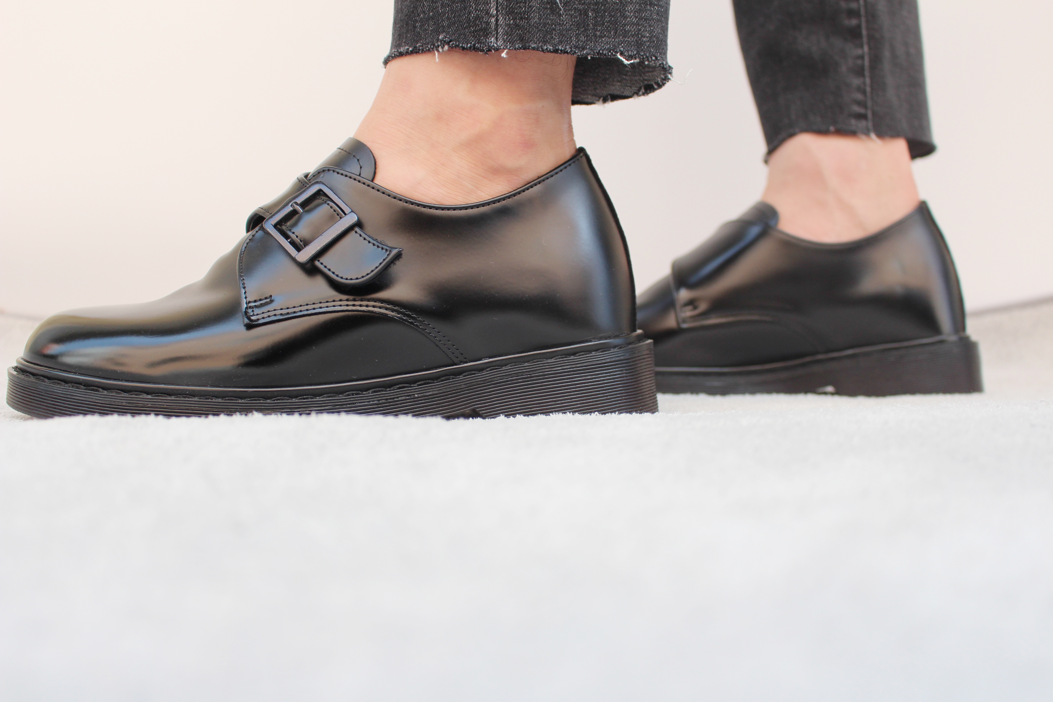 New Men's Dress Shoes Daily Monk Strap Key 7CM