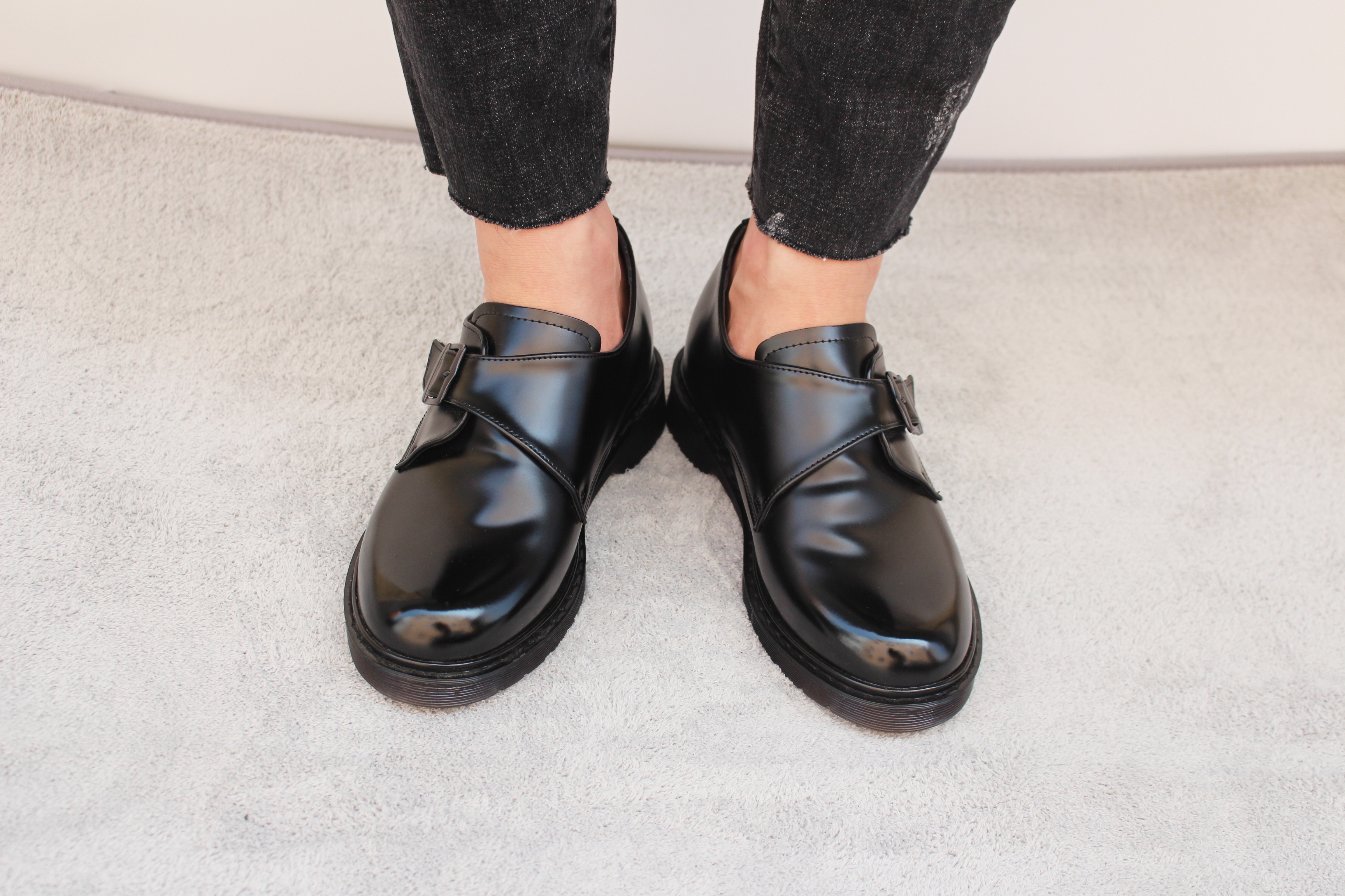 New Men's Dress Shoes Daily Monk Strap Key 7CM