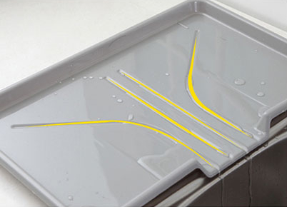 Wide water dropping tableware tray Easy to use pra