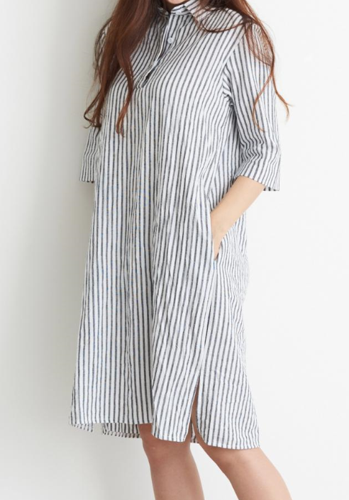 NEW FASHION LADY GIRL DRESS Long Linen One Piece S