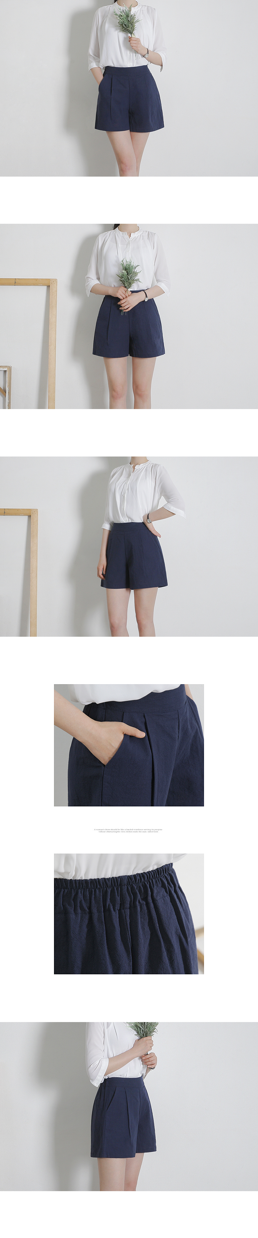 Women Short Pants Linen Skirt Pants 3color 2size S