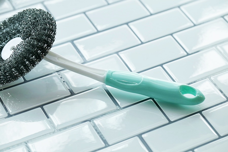 Scrubber Dish Washing Semi Color Random Handle Eas