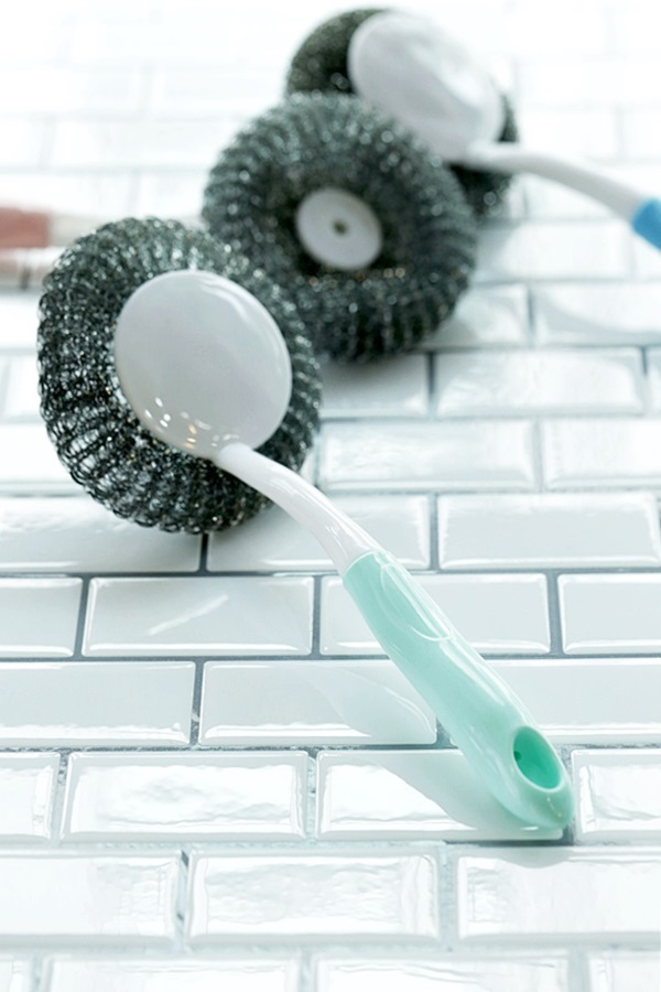 Scrubber Dish Washing Semi Color Random Handle Eas