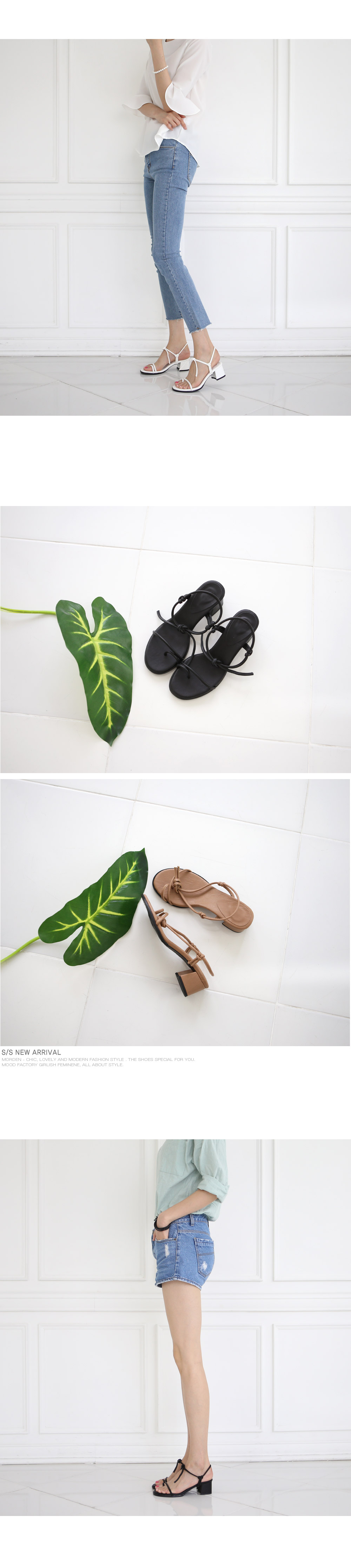 Women Heel Shoes Sandals Jelly Tuck Strap Sandal H