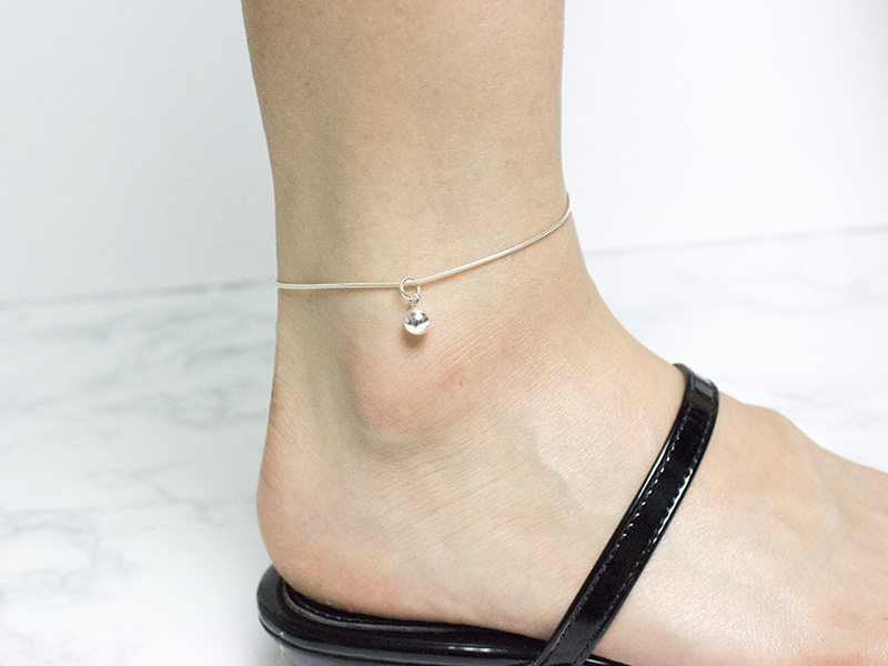 New 925 Silver Women's Ankle Legs Five Pretty S