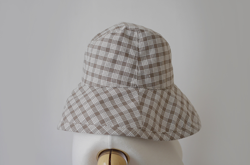 Women Sun Hats Check Hat Hats Linen Buckets Hat Tr