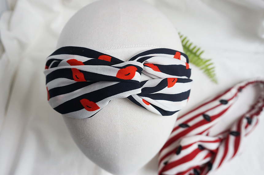 New Bandana Hair Band Headband Turban Wire Ribbon 