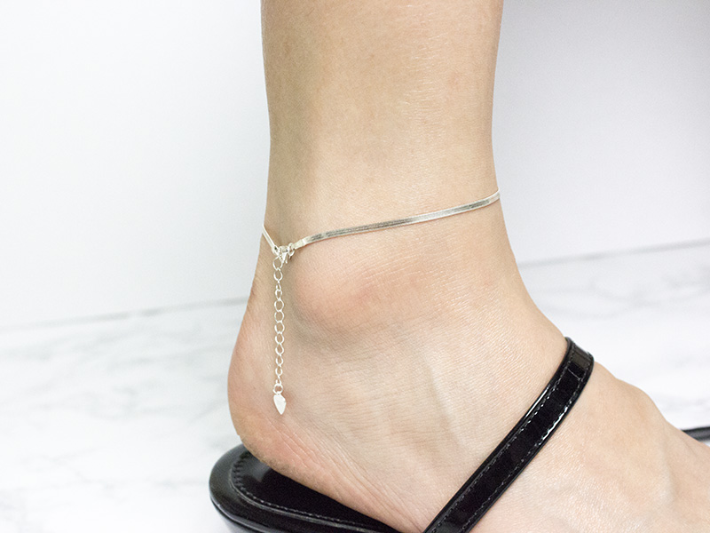 New 925 Silver Women's Ankle Legs Five Pretty S