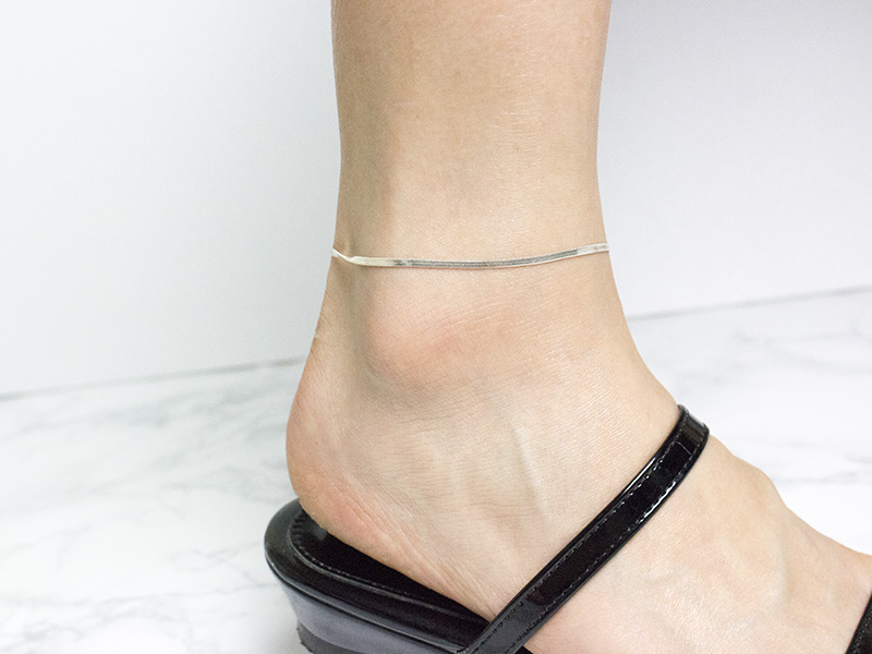 New 925 Silver Women's Ankle Legs Five Pretty S