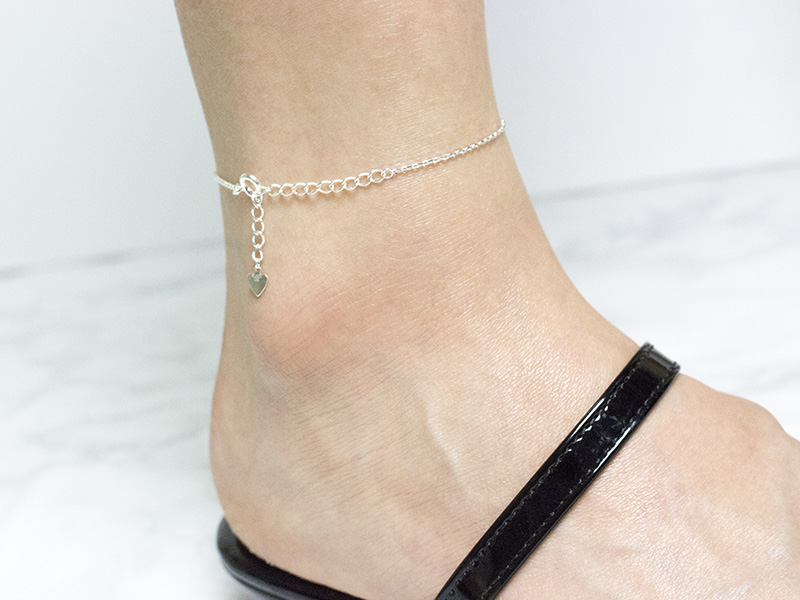 New 925 Silver Women's Ankle Legs Five Pretty S