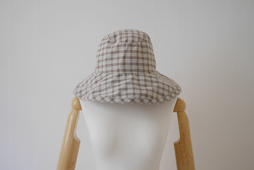 Women Sun Hats Check Hat Hats Linen Buckets Hat Tr