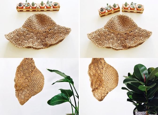 New Women's Hat Summer Straw Hat Woman on the B