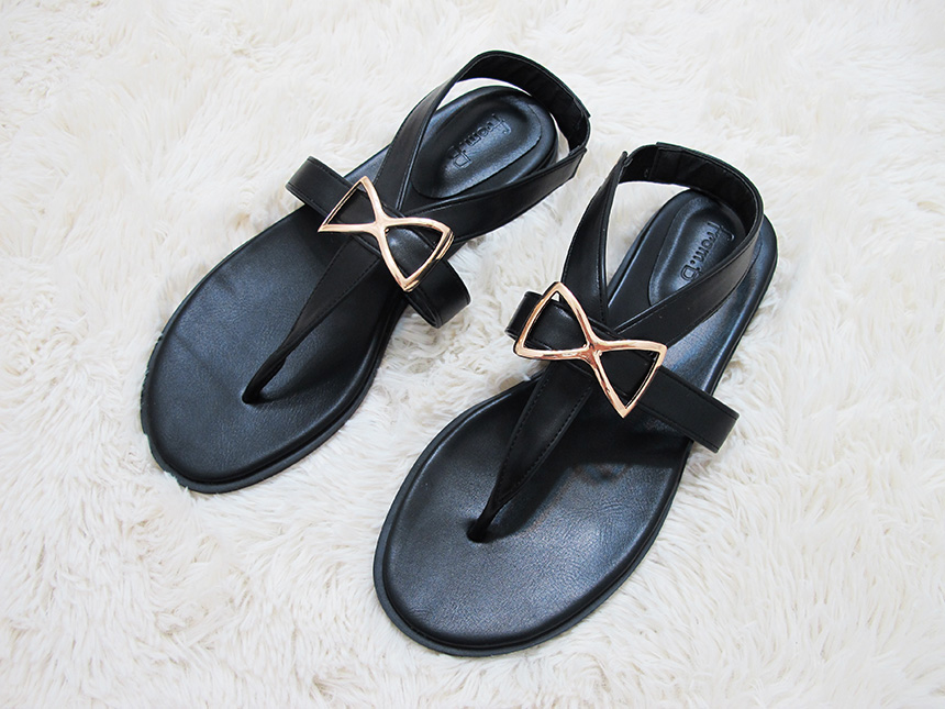 Women Heel Shoes Sandals Ribbon Metal Strap Sandal