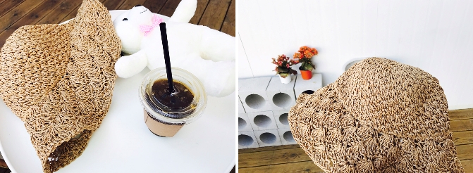 New Women's Hat Summer Straw Hat Woman on the B