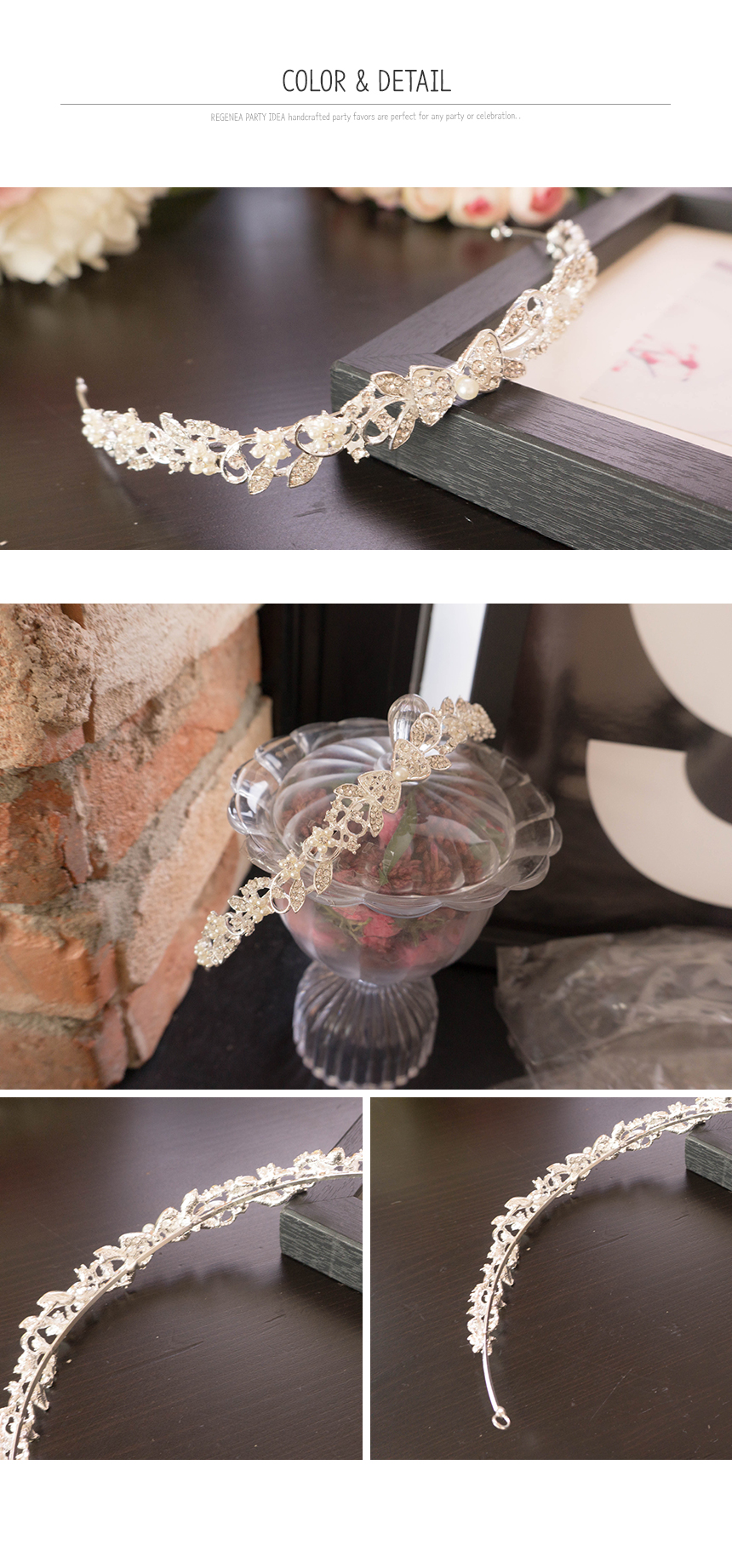 Wedding Tiara Headband Siena Cubic Corridor Gift S