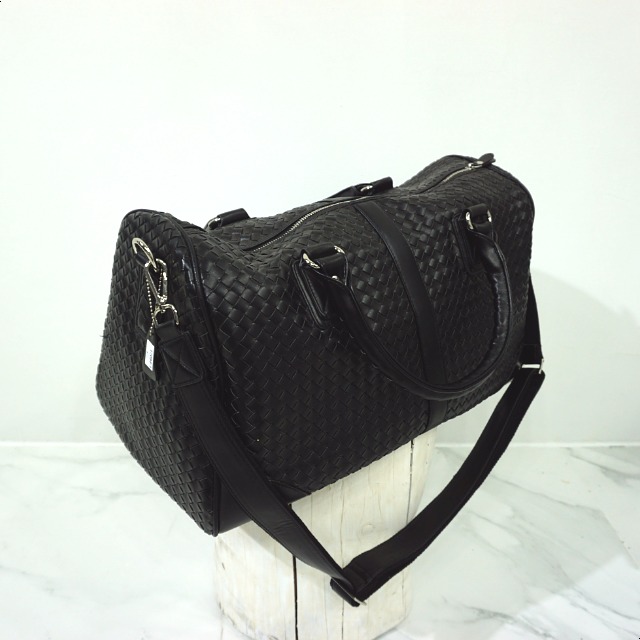 Travel Luggage Boston Weave Bag Unisex Natural Cla