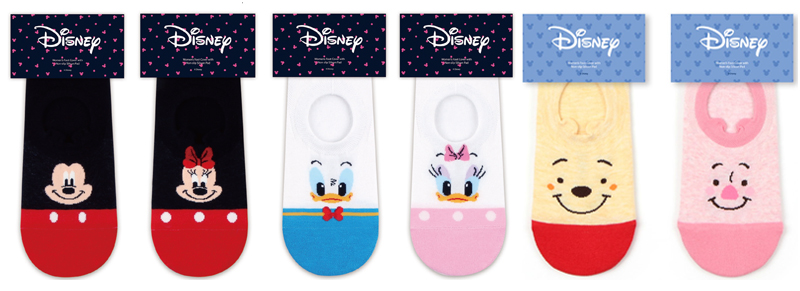 NEW LADIES SOCKS Disney Character Slippers Pak Sac