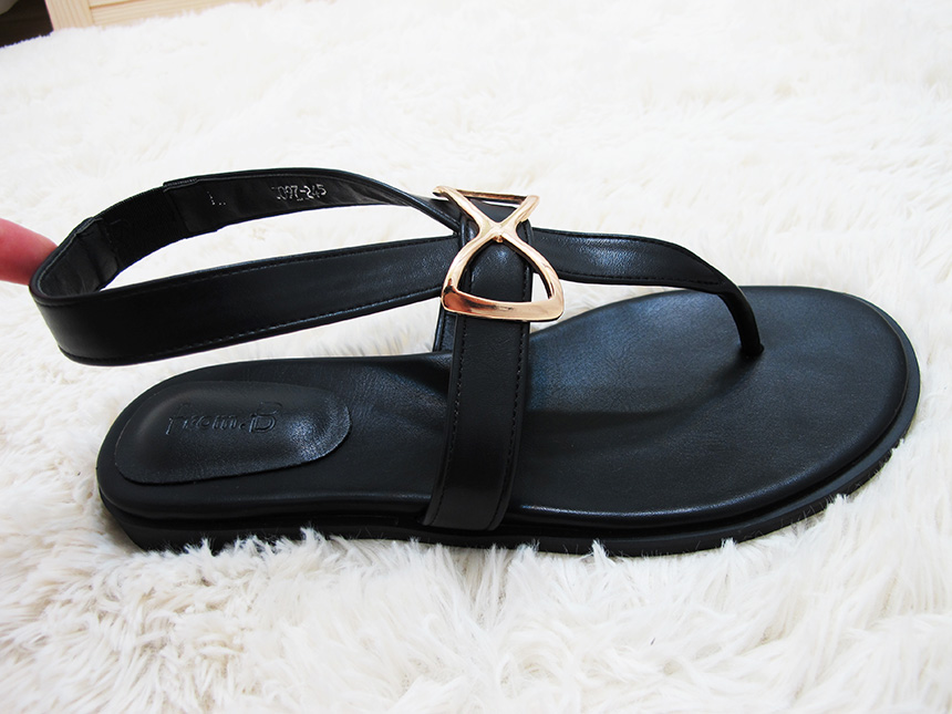 Women Heel Shoes Sandals Ribbon Metal Strap Sandal