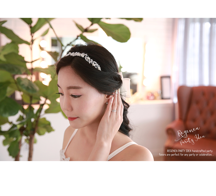 Wedding Tiara Headband Siena Cubic Corridor Gift S