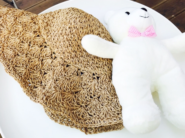 New Women's Hat Summer Straw Hat Woman on the B