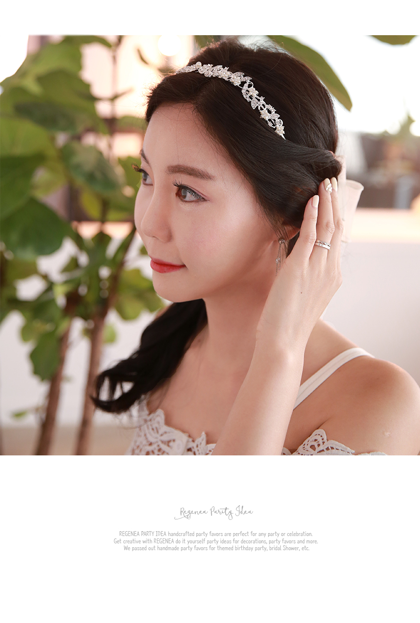 Wedding Tiara Headband Siena Cubic Corridor Gift S