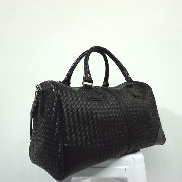 Travel Luggage Boston Weave Bag Unisex Natural Cla