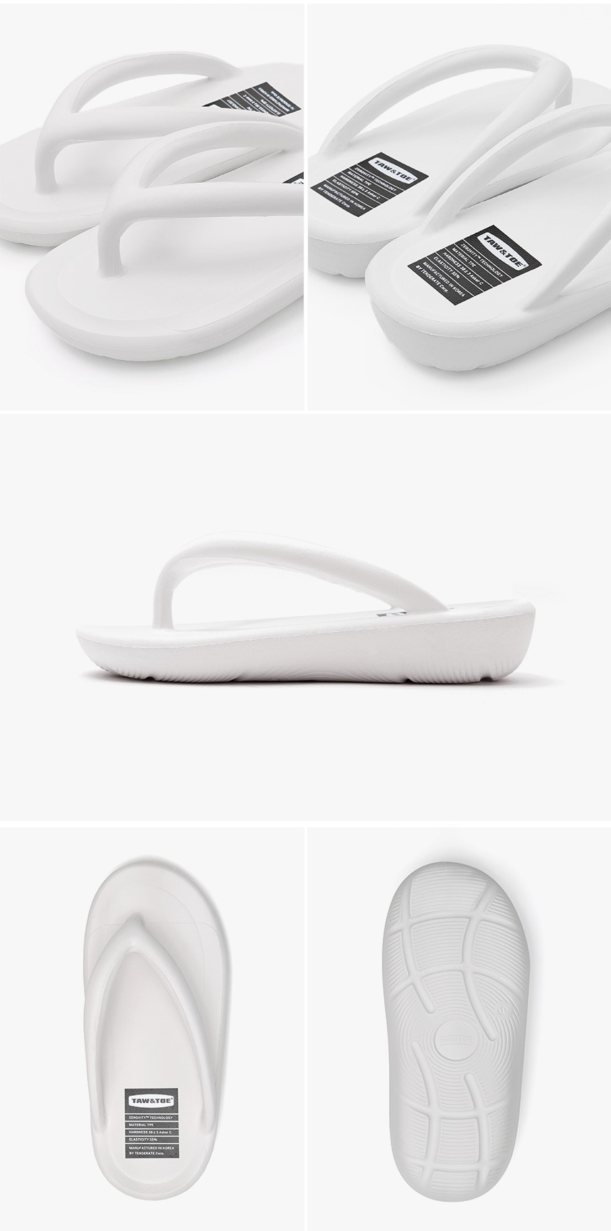 New WOMEN ZEROVITY Flip Flop Black Totanto summer 