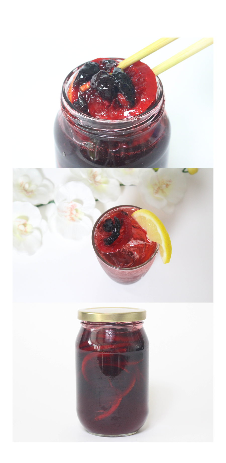 NEW HONEY CITRON TEA handmade fruit blue lime gree