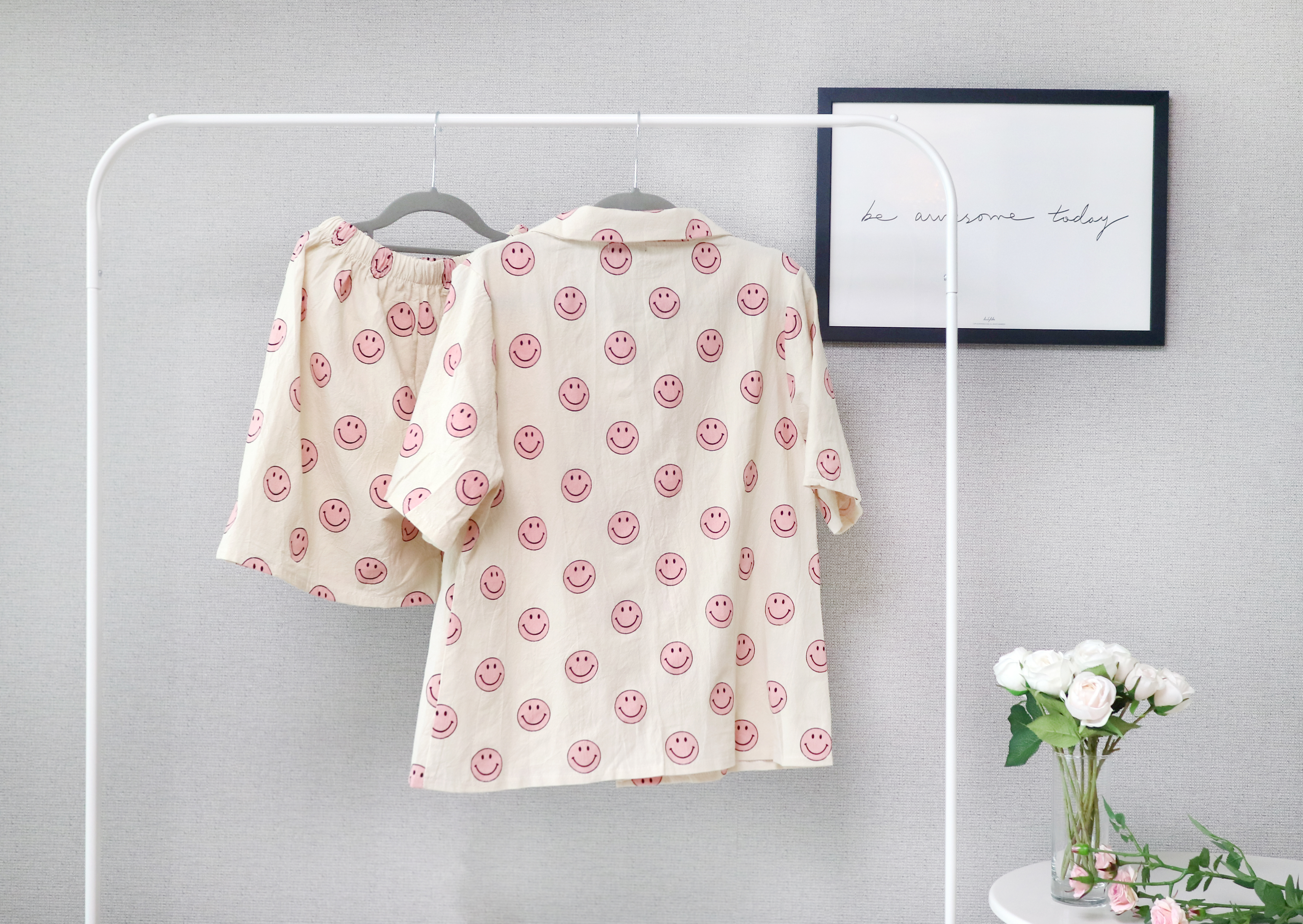 New Smile Girl Pajamas Homewear Pajamas Summer Set