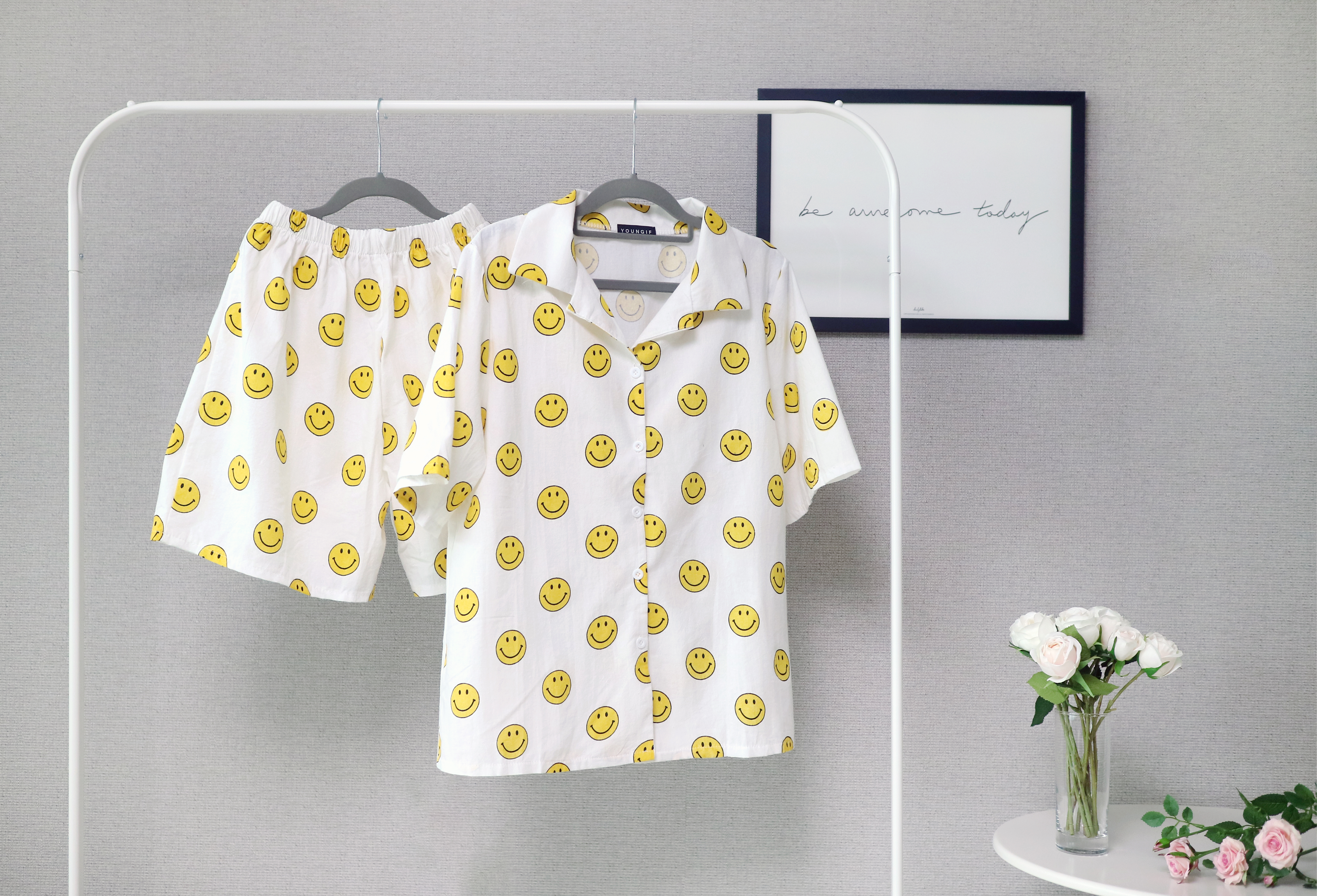 New Smile Girl Pajamas Homewear Pajamas Summer Set