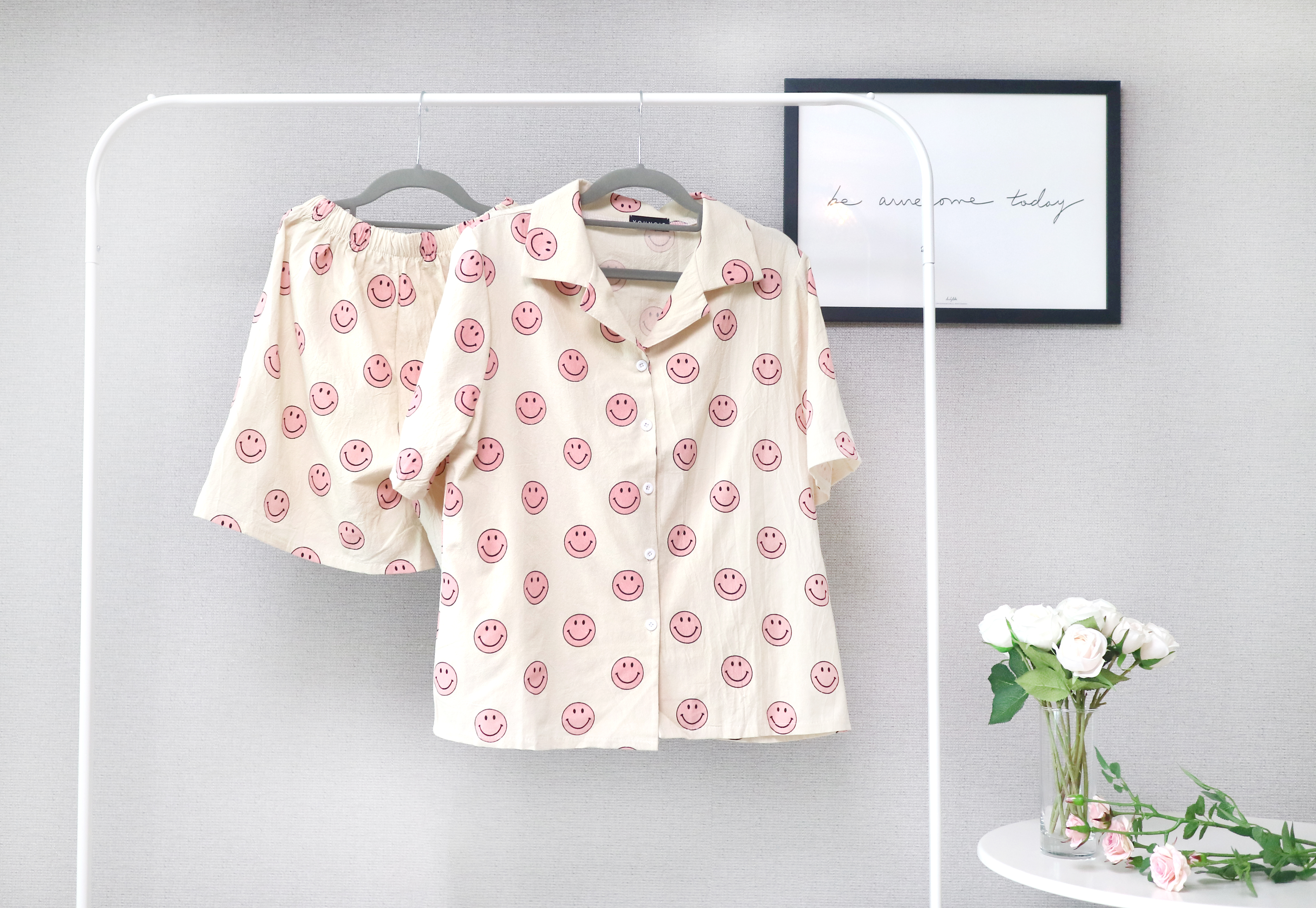 New Smile Girl Pajamas Homewear Pajamas Summer Set