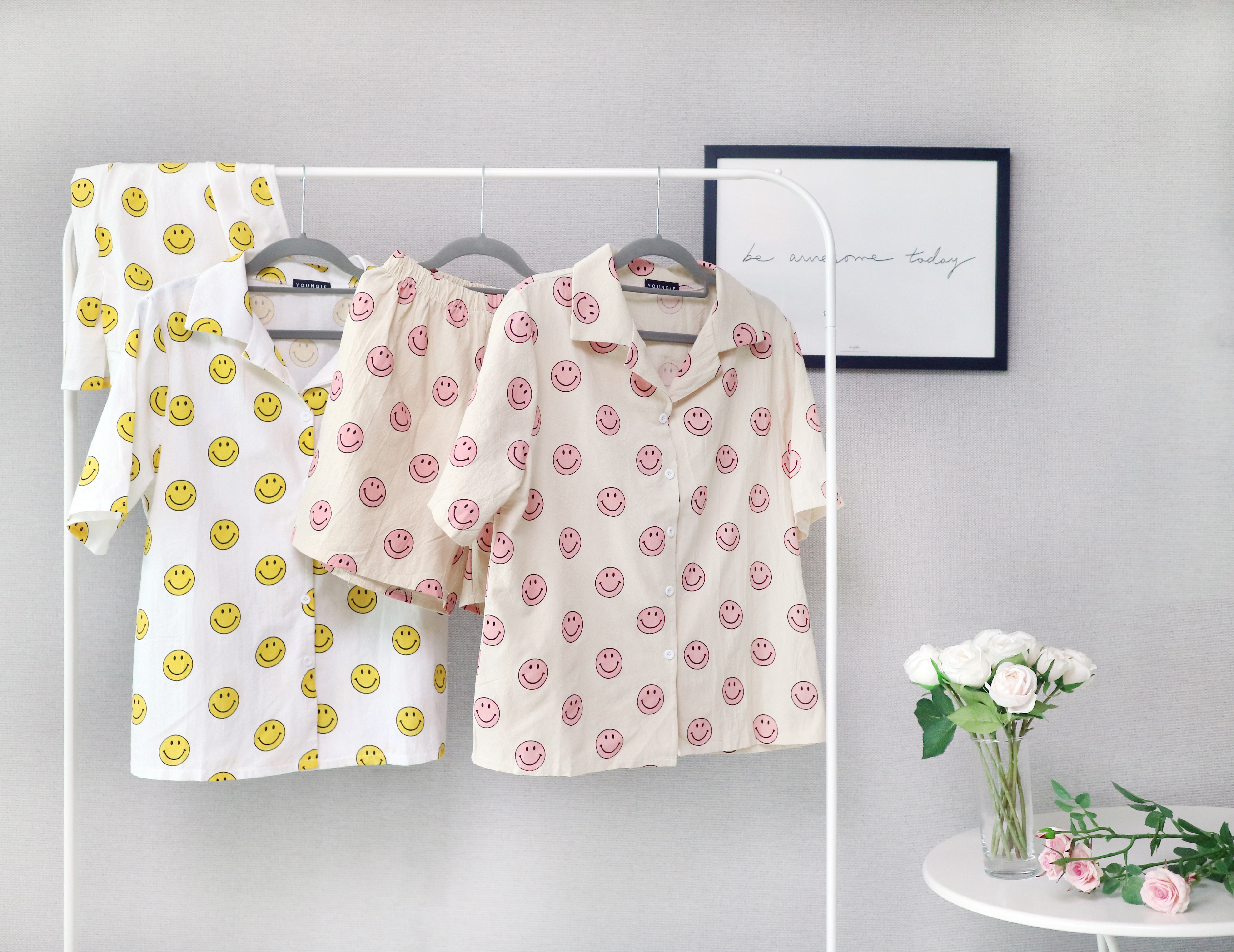 New Smile Girl Pajamas Homewear Pajamas Summer Set