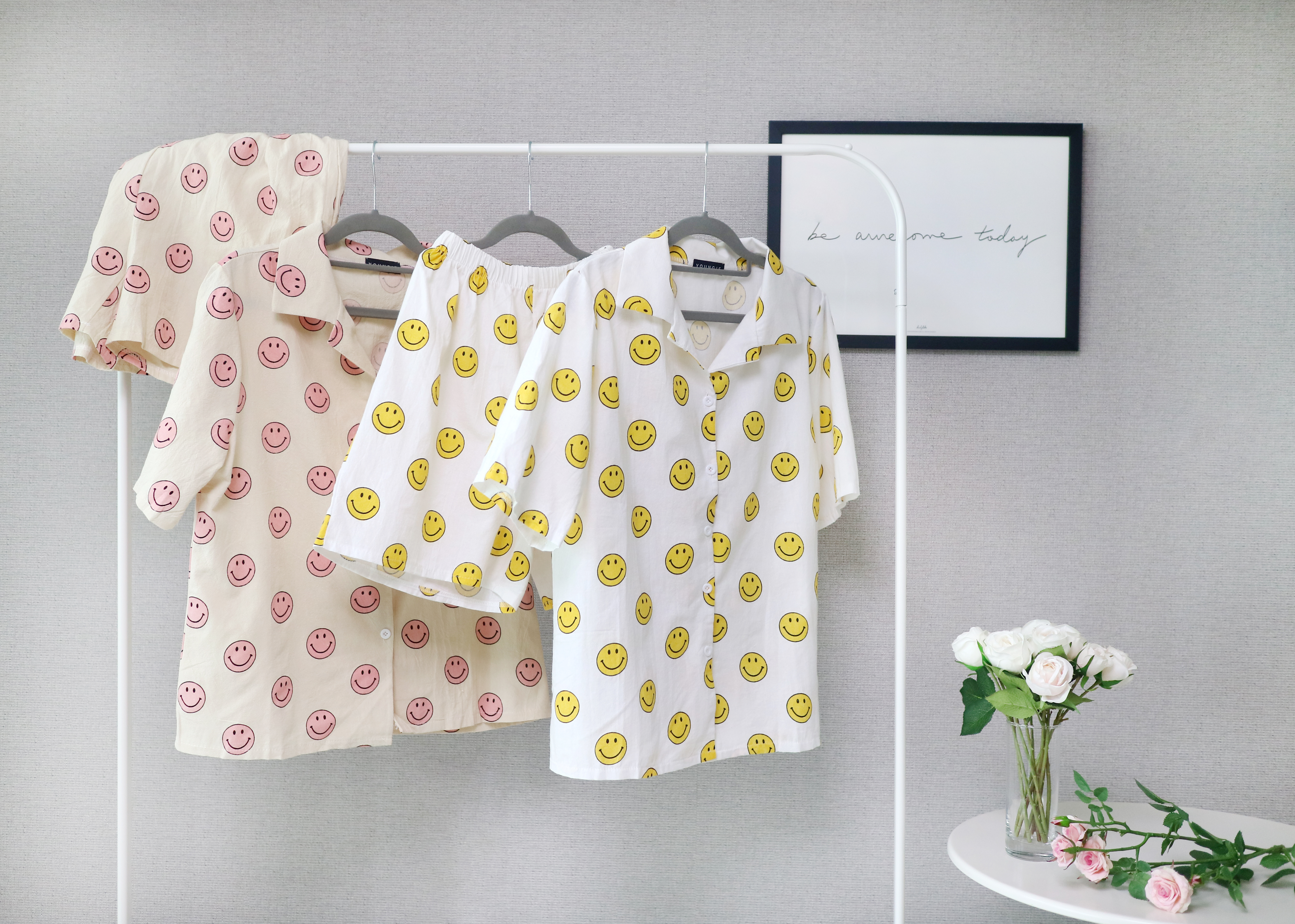New Smile Girl Pajamas Homewear Pajamas Summer Set