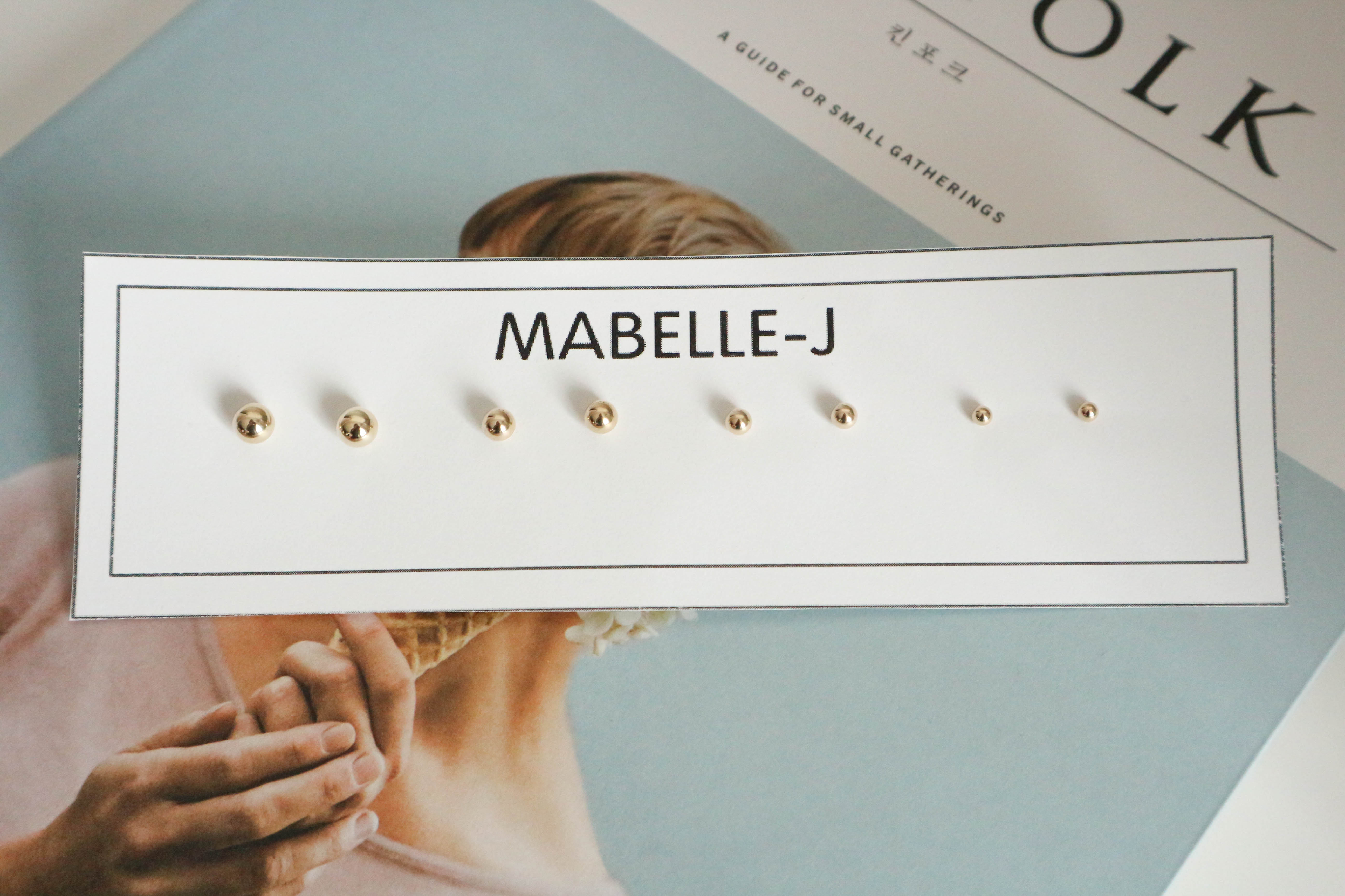 Pink Yellow Plump Ball Earring Store 14k Gold Acce