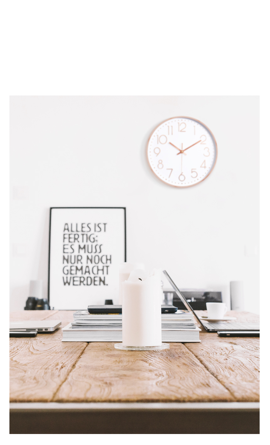 Metallic rose gold quieter wall clock 2 style inte