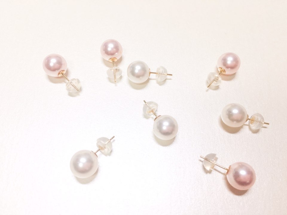 Pink Yellow Plump Ball Earring Store 14k Gold Acce