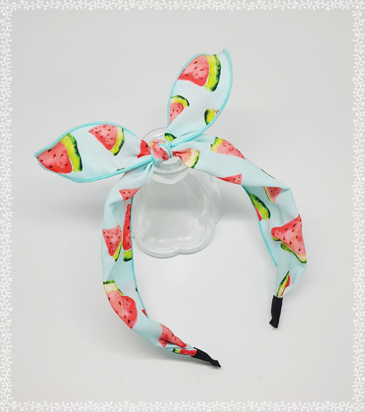 New Wire Ribbon Hair Band Bandana Headband Girls W