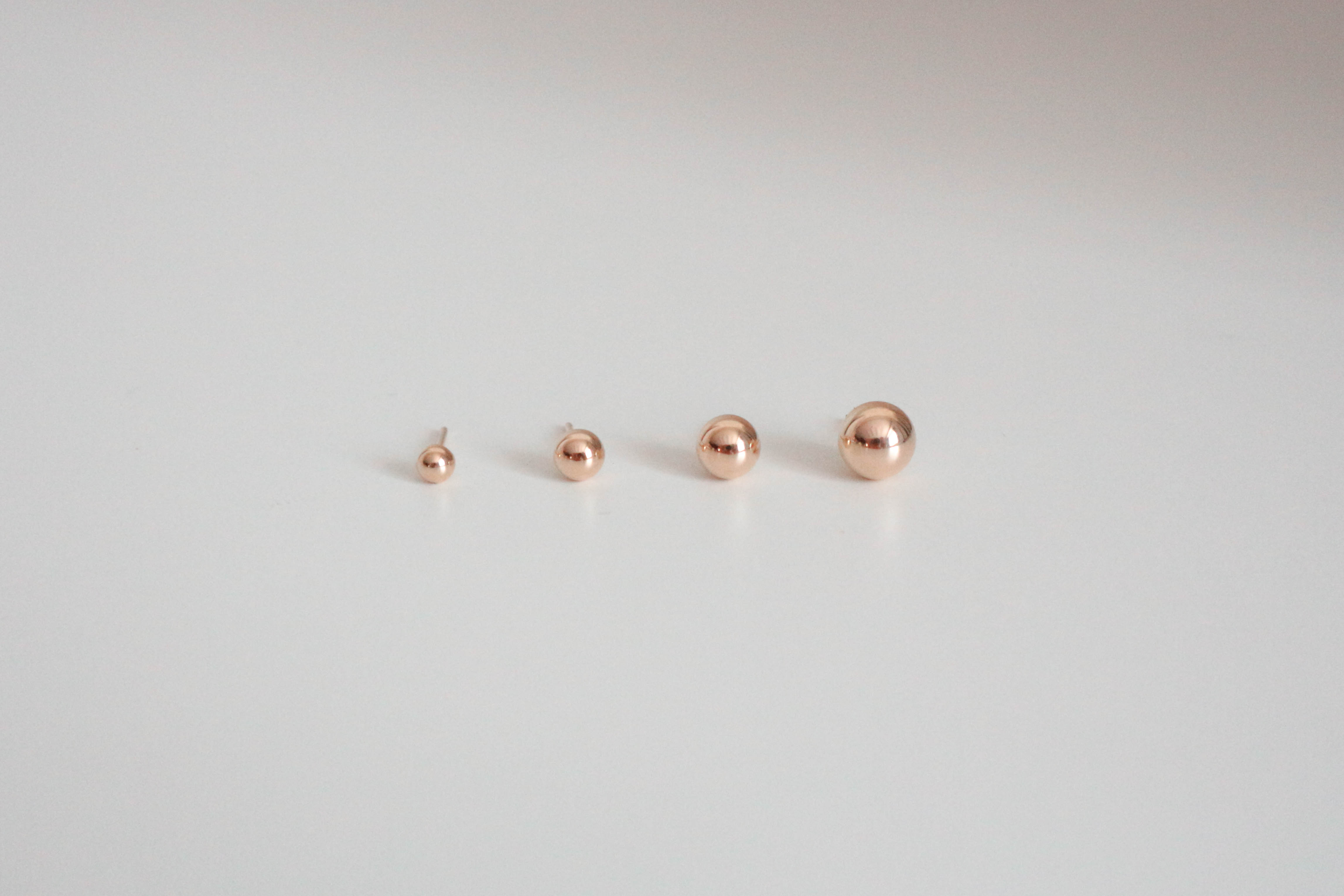 Pink Yellow Plump Ball Earring Store 14k Gold Acce