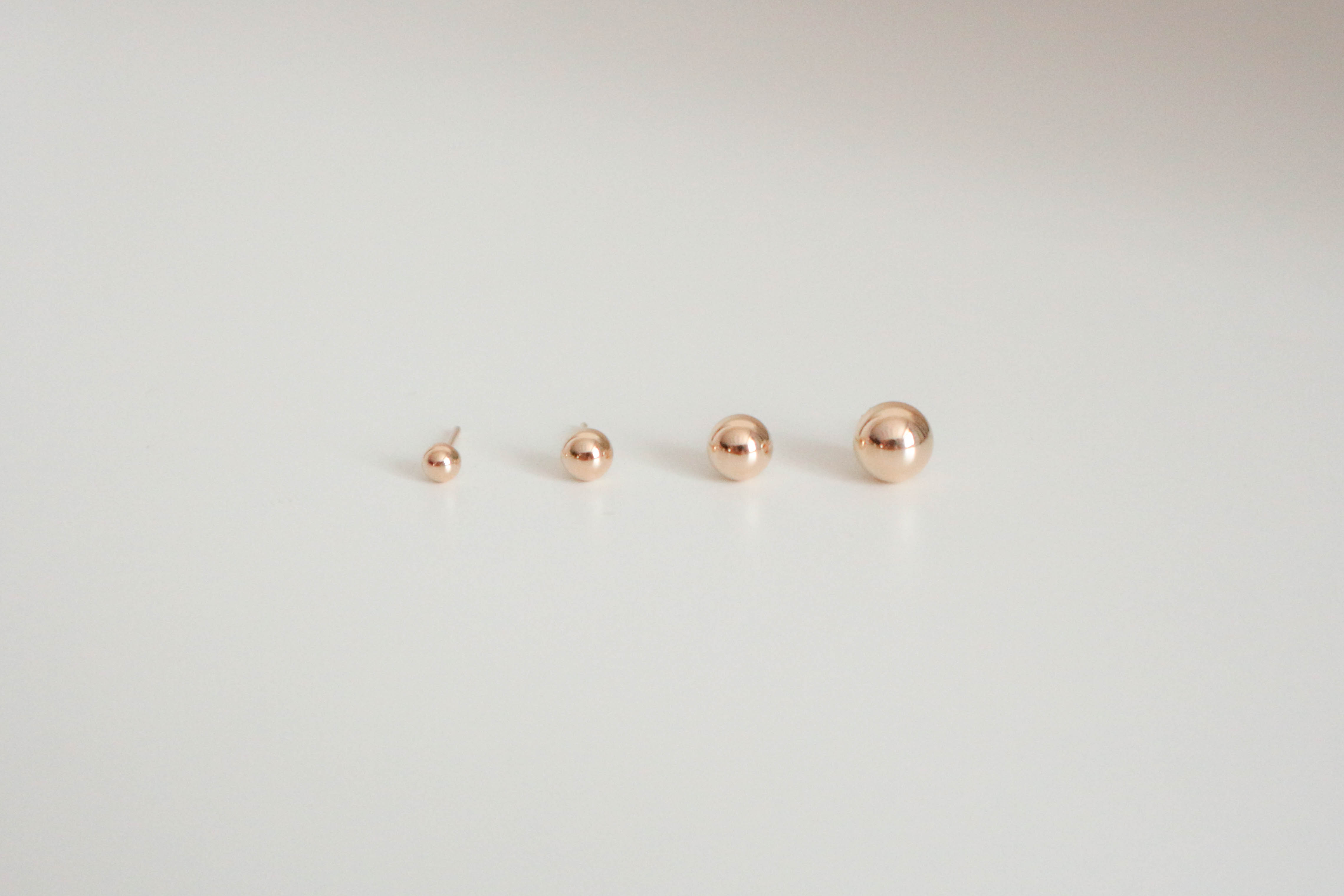 Pink Yellow Plump Ball Earring Store 14k Gold Acce