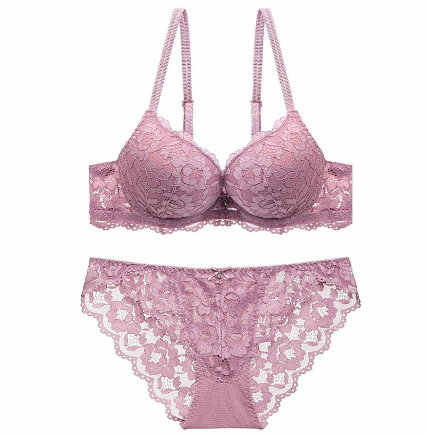 New Big Sassy Lace Volume Bra Summer Push-up Panti