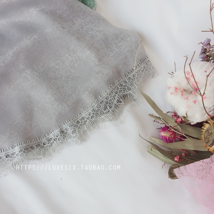 Slim set of cool satin Big size sleepwear S ~ XXXL