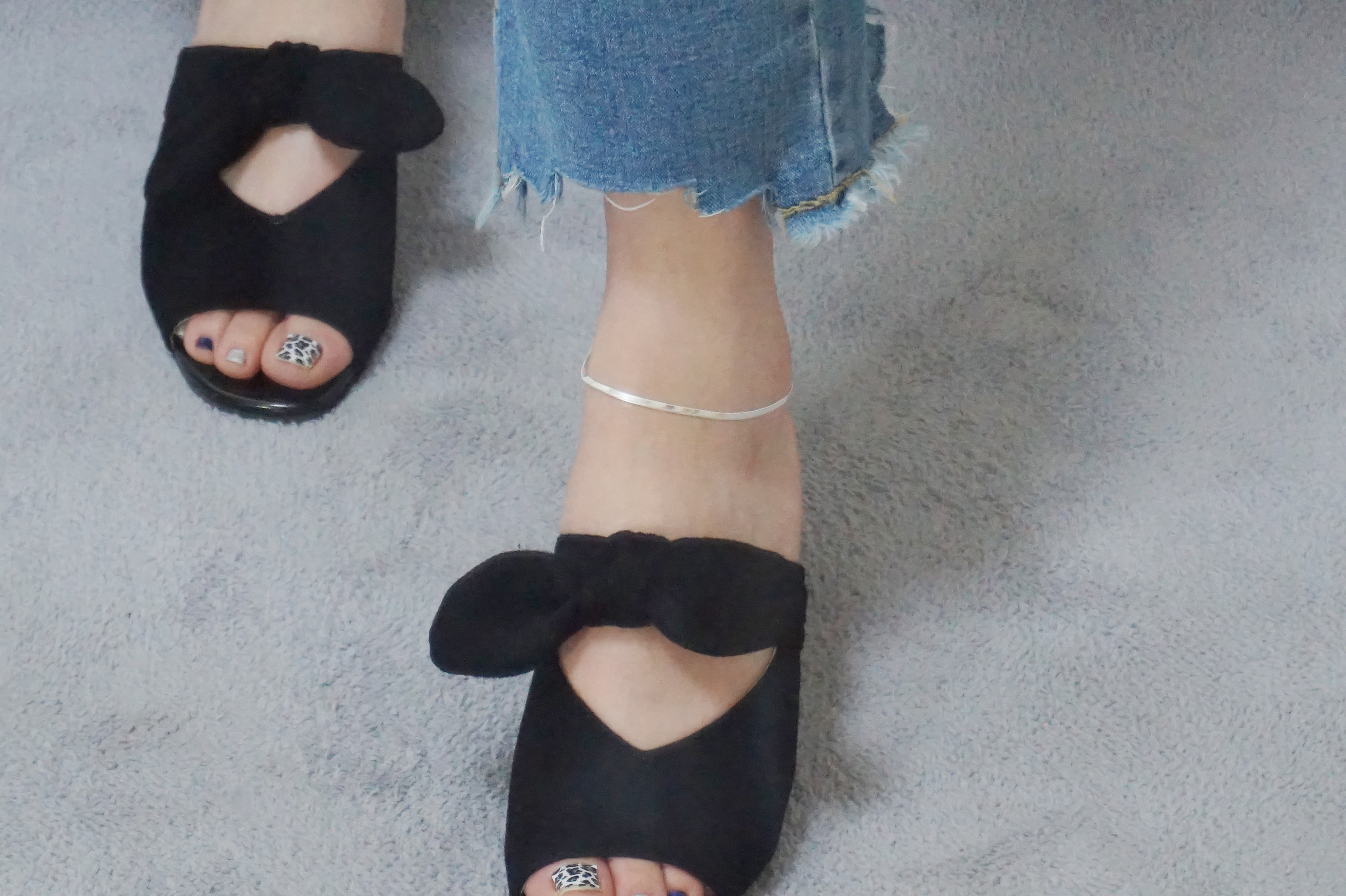 New Inaiz Silver Snake Snake Snake Ankle 2mm 925 9