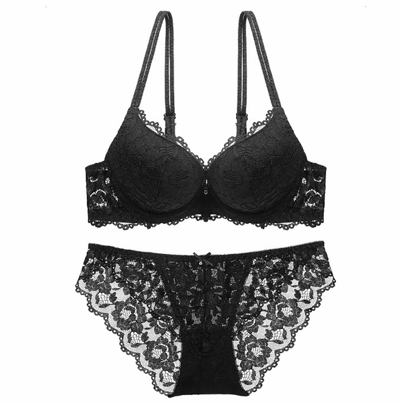 New Big Sassy Lace Volume Bra Summer Push-up Panti