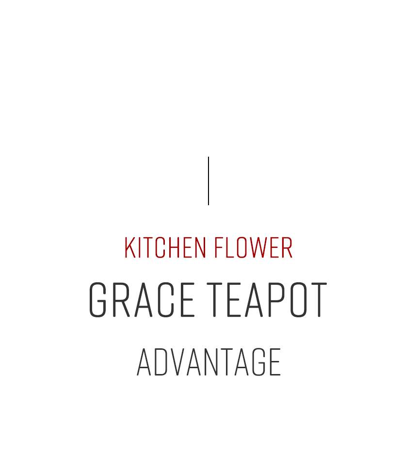 Kitchen flower stain teapot barley tea green tea s