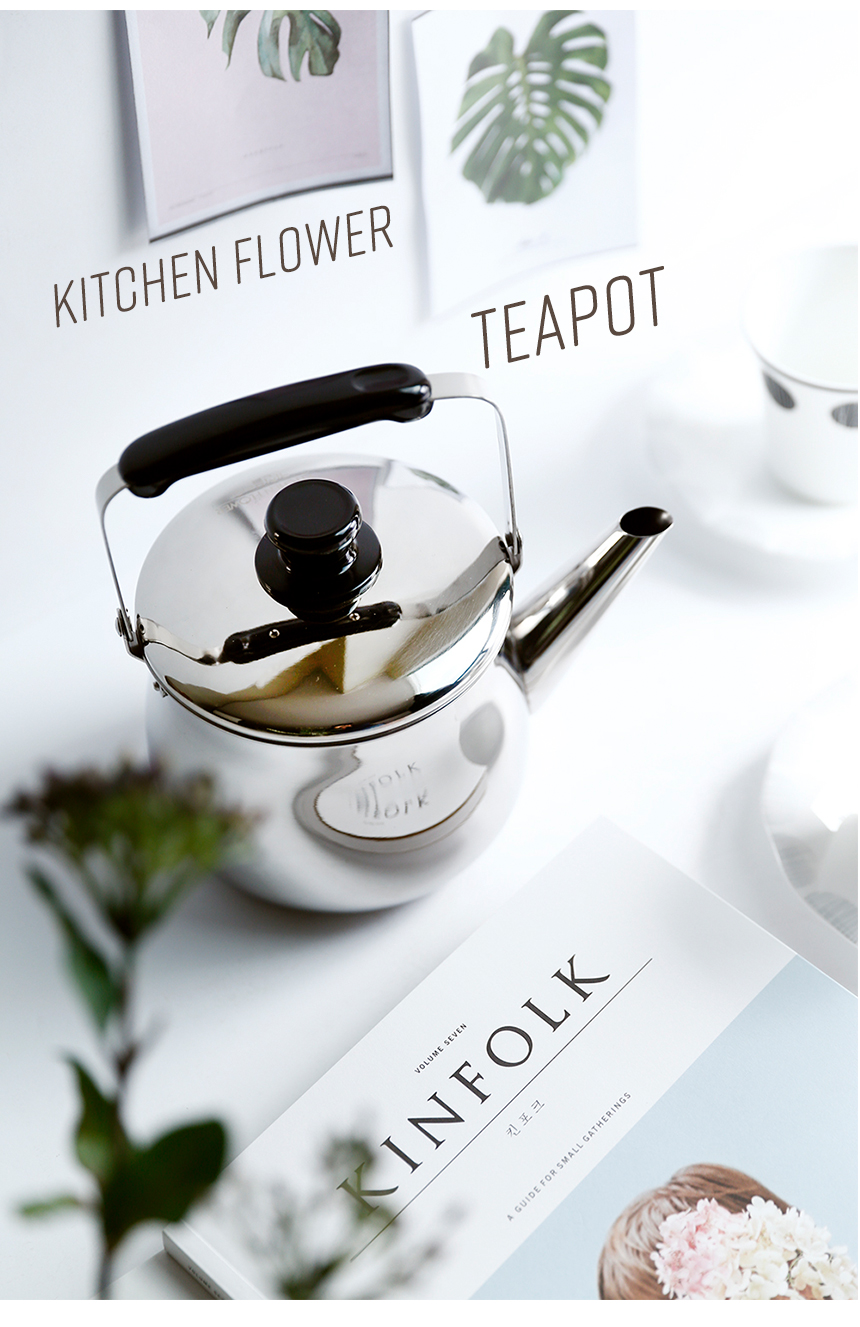 Kitchen flower stain teapot barley tea green tea s