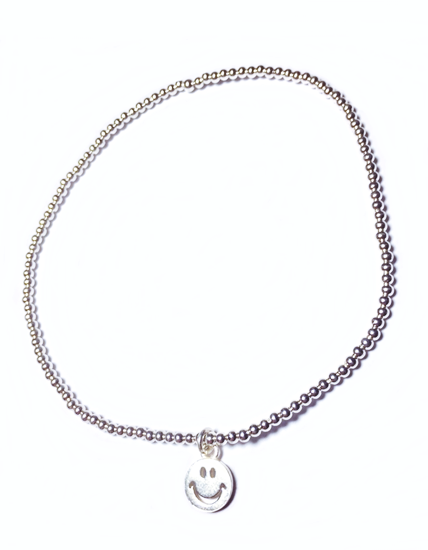 Silver Anklet 925 Accessory Jewelry Silver Smiley