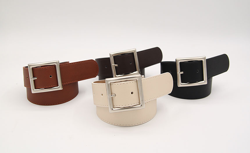 Women's Big Square Point Belt Shorts Women's